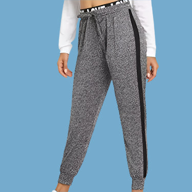 Womens Causal Drawstring Waist Yoga