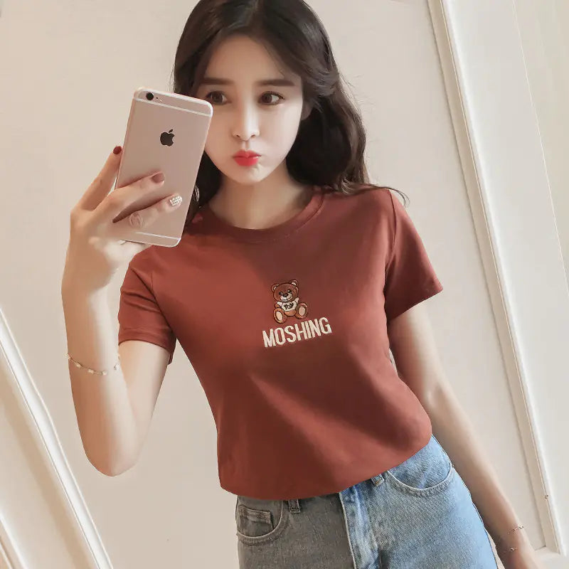 Short Sleeve Cotton T-Shirt for Women