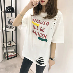 Short Sleeve Distressed T-Shirt