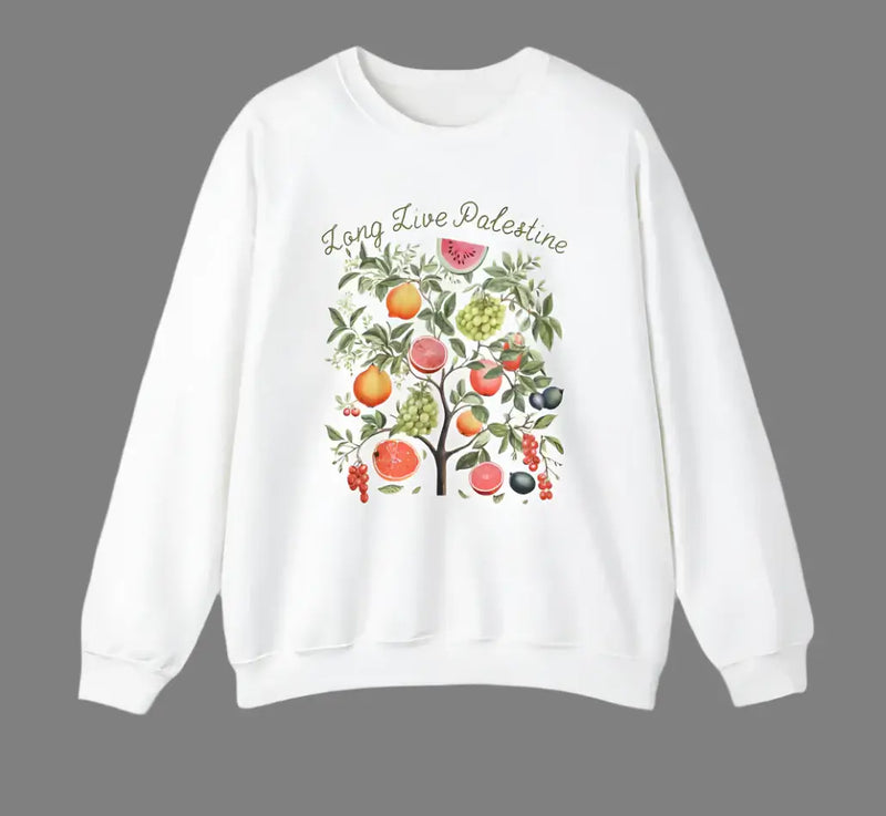 Short Sleeve T-shirt for women featuring colorful fruit designs on a white fabric.