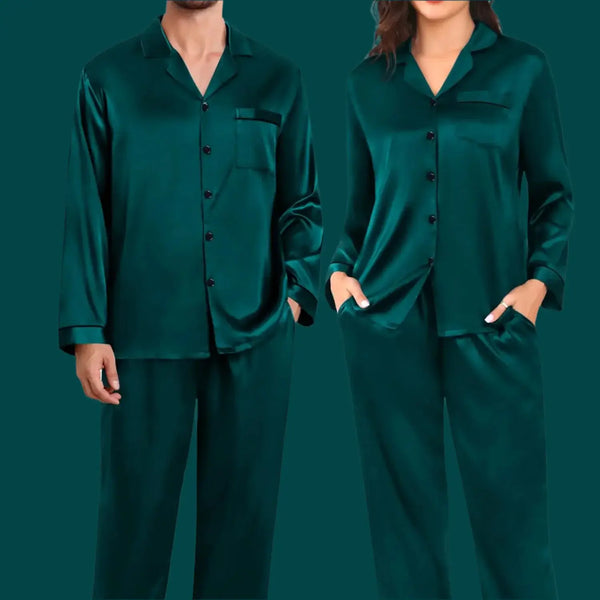 SWOMOG Women Pajamas Long Sleeve featuring a soft satin fabric, lightweight design for ultimate comfort.