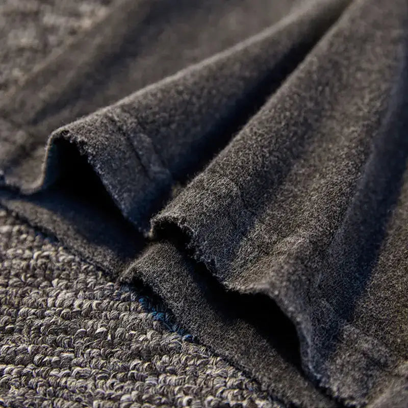 Close-up of fabric texture showcasing the soft edges of the Vintage Street Style Loose Graphic T-Shirt.